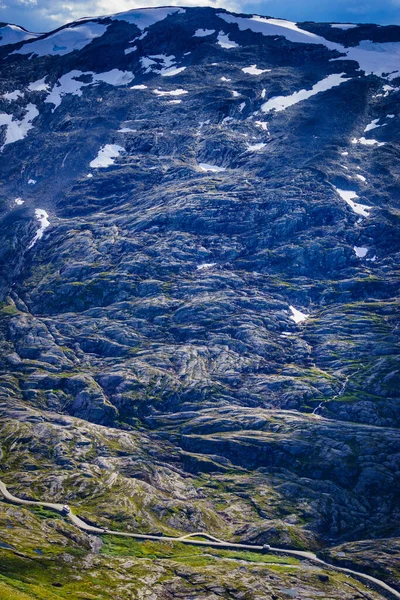 Дорога Ниббевеген Горы Далснибба Норвегия — стоковое фото