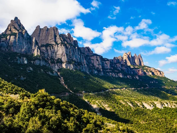 Mountain Montserrat Rocky Landscape Catalonia Spain — Stock Photo, Image