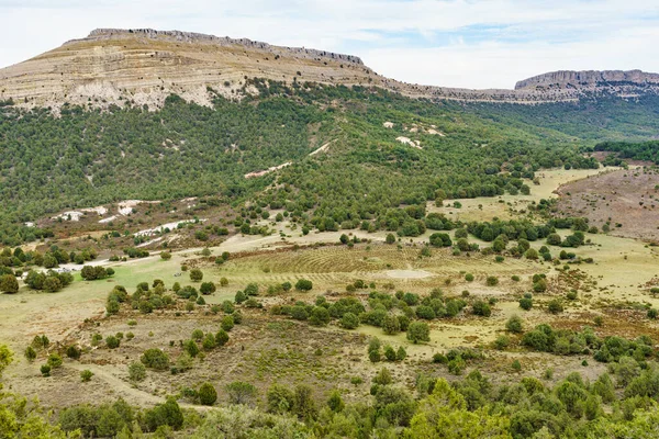 Turisztikai Attrakció Spanyolországban Zöld Völgy Szomorú Hill Temetővel Kitalált Kerek — Stock Fotó
