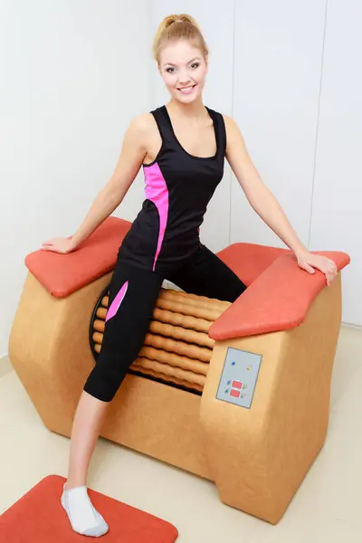 Huidverzorging Lichaamsverzorging Wellness Concept Vrouw Het Wegwerken Van Dijen Cellulitis Stockfoto