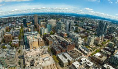 Seattle Washington Vibrant Capitol Hill- Bir Şehir Manzarası