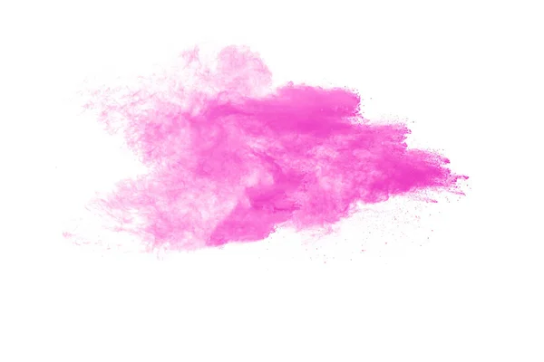 Rózsaszín Por Részecskék Robbanás Szellemes Háttérben Fagy Mozgás Rózsaszín Por — Stock Fotó