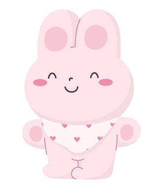 Tatlı Paskalya tavşanı. Tavşan karakteri.