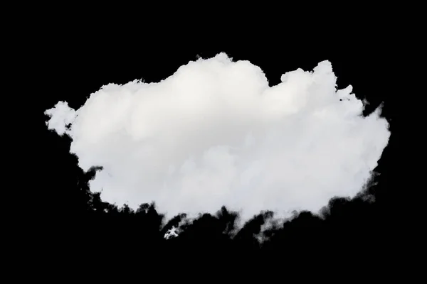 Nubes Blancas Aisladas Sobre Fondo Negro Barro Sobre Negro Nubes — Foto de Stock