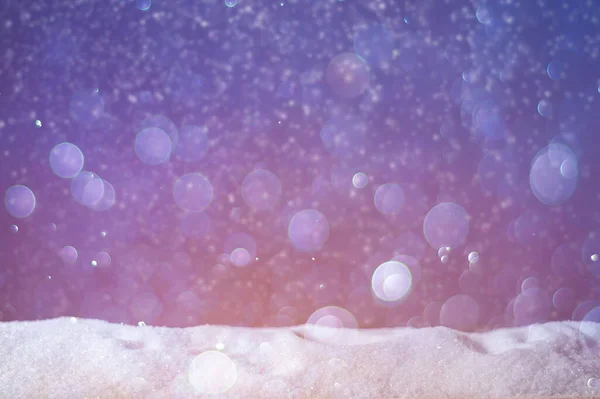 Weihnachten Hintergrund Mit Schnee — Stockfoto