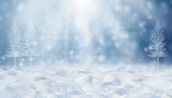 Рождественский Фон Снегом — стоковое фото