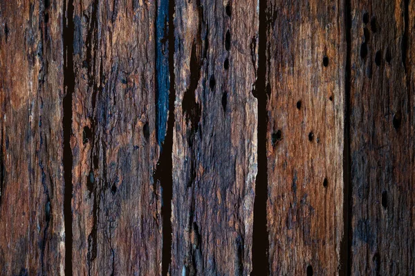 Bakgrund Trä Plankor Mörkbrun Vintage Stockbild
