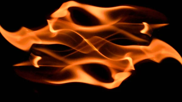Alev Çerçevesini Siyah Arkaplanda Yakan Ateş Arkaplanı — Stok fotoğraf