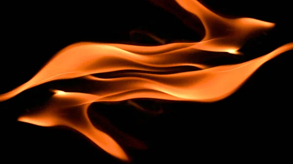 Alev Çerçevesini Siyah Arkaplanda Yakan Ateş Arkaplanı — Stok fotoğraf