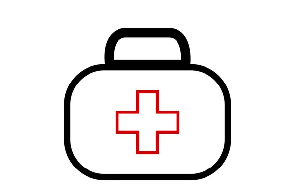 Nurse Bag Icon White Background Isolated — Stock Photo, Image