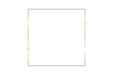 Golden Frame Bokeh Meydanı. Lüks Tasarımlar İçin Altın Parıltı Çerçevesi. Metin ya da Davetler için Boşluğu olan şık Altın Parıltı Kenarlığı