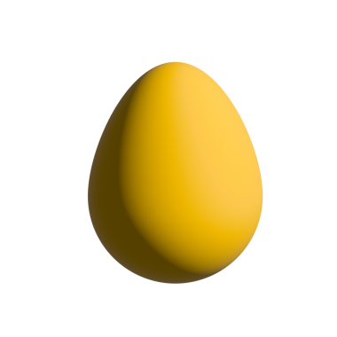 Paskalya yumurtalarını ayır. 3D gerçekçi Paskalya yumurtası seti. Renkli yumurta simgesi