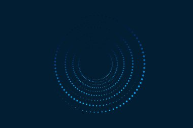 Yarım tonluk daire, yuvarlak noktalı çerçeveler. Çerçeve, logo, web sayfaları, baskılar, posterler, şablon için tasarım ögesi.