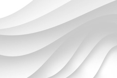 Beyaz Doku Beyaz Dalga arka planı. Beyaz Soyut Dalgalı Arkaplan Minimum Katmanlı Kağıt Doku Tasarımı