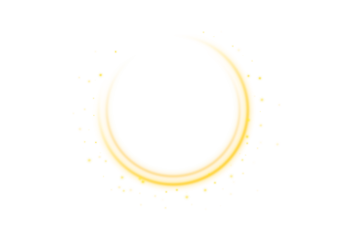 Altın Çerçeve Işık Çerçevesi Zarif Altın Çerçeve Davetiyesi. İzole edilmiş PNG Dosya Altın Parlak Parlak Parıltı Parçacıkları Çerçevesi. Parlak parlak yuvarlak çizgiler Parlayan sihirli neon ışık efektiyle