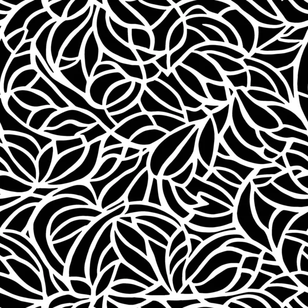 Kusursuz Vektör Çiçekleri Siyah Beyaz Çiçek Örnekleri Vektör Illüstrasyonu — Stok Vektör