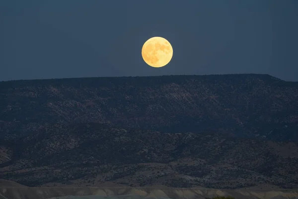 Landscape Moonrise Mesa Montrose Colorado Usa — Stock Photo, Image