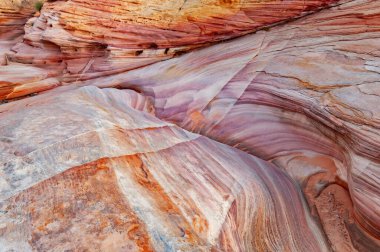 Slot kanyonu manzarası, Valley of Fire State Park, Nevada, ABD