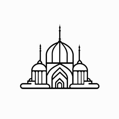 Cami simgesi, vektör resimleme