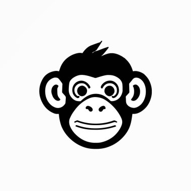 Maymun kafası vektör simgesi