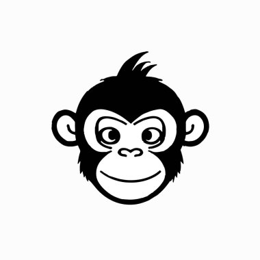 Maymun kafası vektör simgesi