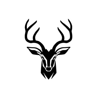 geyik simgesi vektör illüstrasyonu