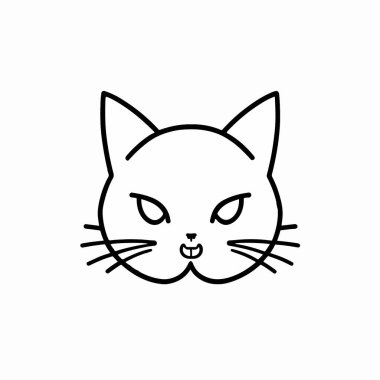 kedi simgesi vektör illüstrasyonu