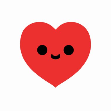 kalp çizgi filmi Kawaii karakteri