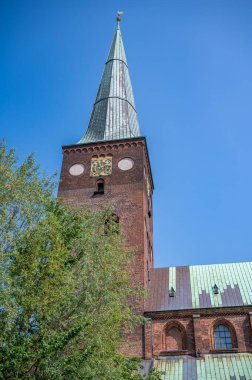 Aarhus Katedrali Kilise Kulesi, dikey çekim