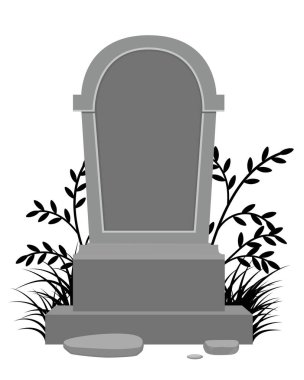 Yerdeki mezar taşı, arkadaki çimenler, öndeki kayalar.. 