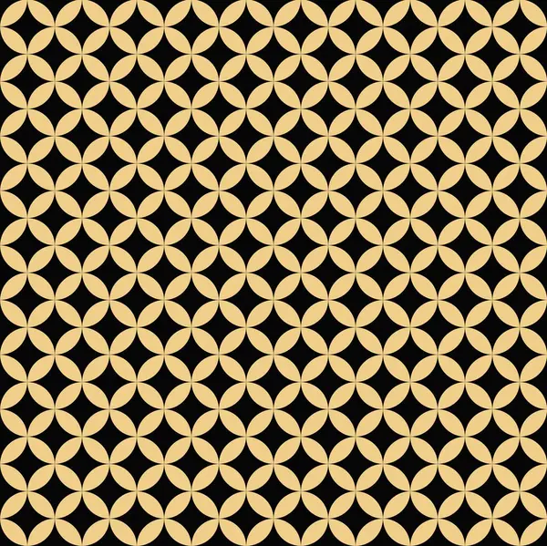 Klasik altın ve siyah renklere sahip geleneksel Japon kusursuz desen çizimi.