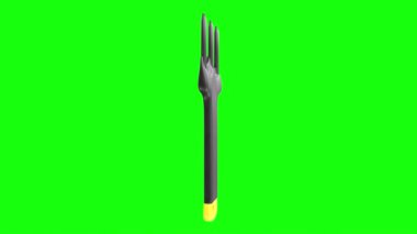 bahçe çatalı 3d nesne dönme döngüsü