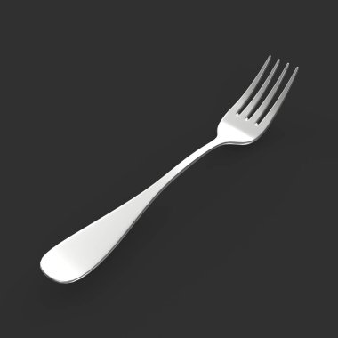 Çatal izole edilmiş 3d modelleme