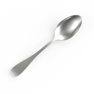 kaşık izole edilmiş 3d model