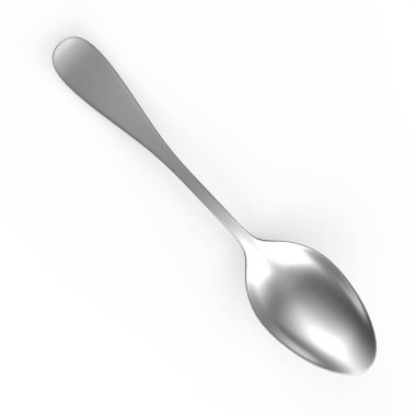 kaşık izole edilmiş 3d model