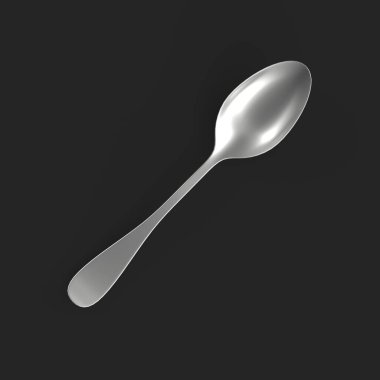 kaşık izole edilmiş 3d model