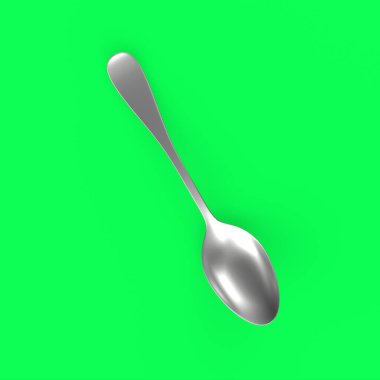 kaşık izole edilmiş 3d model
