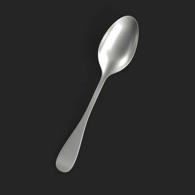 kaşık izole edilmiş 3d model