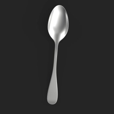 kaşık izole edilmiş 3d model