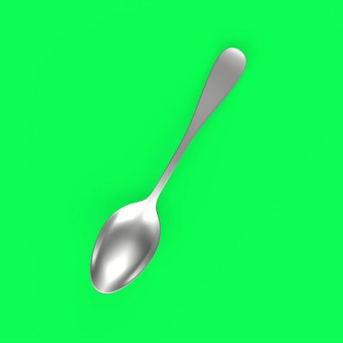 kaşık izole edilmiş 3d model