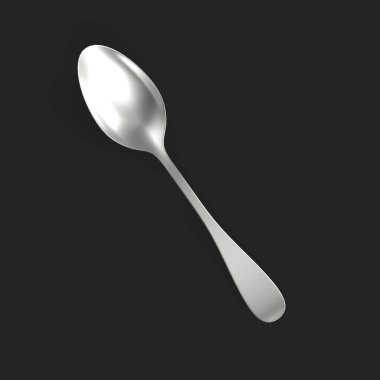 kaşık izole edilmiş 3d model