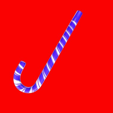 Arka planda izole edilmiş Noel şekeri