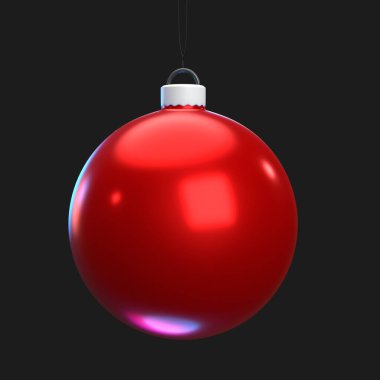 Arka planda izole edilmiş noel topu