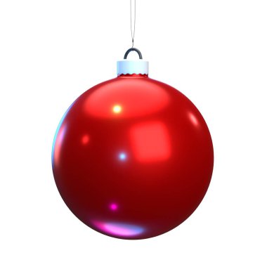 Arka planda izole edilmiş noel topu