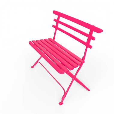 pink chair for swimming in a beach