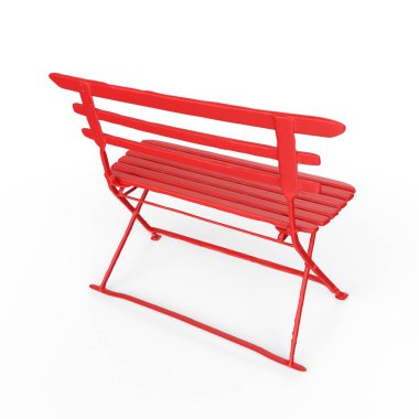 Beyaz arka planda izole edilmiş tahta sandalye