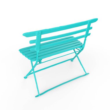 Beyaz arka planda izole edilmiş tahta sandalye