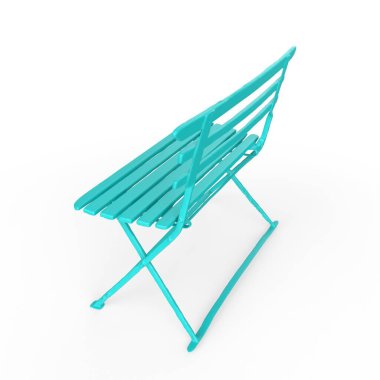 Mavi şemsiye beyaz arkaplanda izole