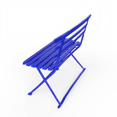 Mavi şemsiye beyaz arkaplanda izole