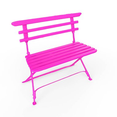 Beyaz arka planda izole edilmiş tahta sandalye